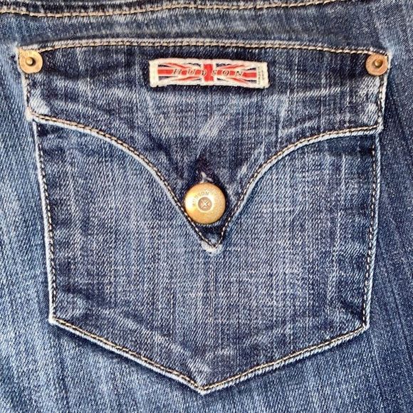 HUDSON Rolled Cuff Cropped Ankle Skinny Jeans - Picture 7 of 10